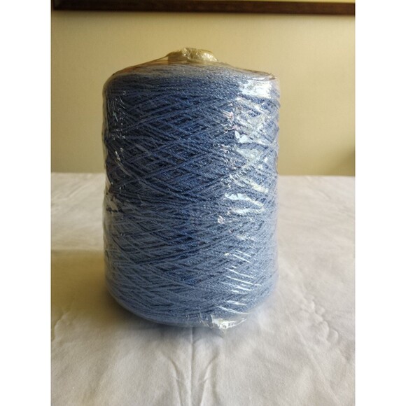 Other - ~15 ounces Cone Yarn Blue Ocean B Serenaide Machine Hand Knitting Metallic?